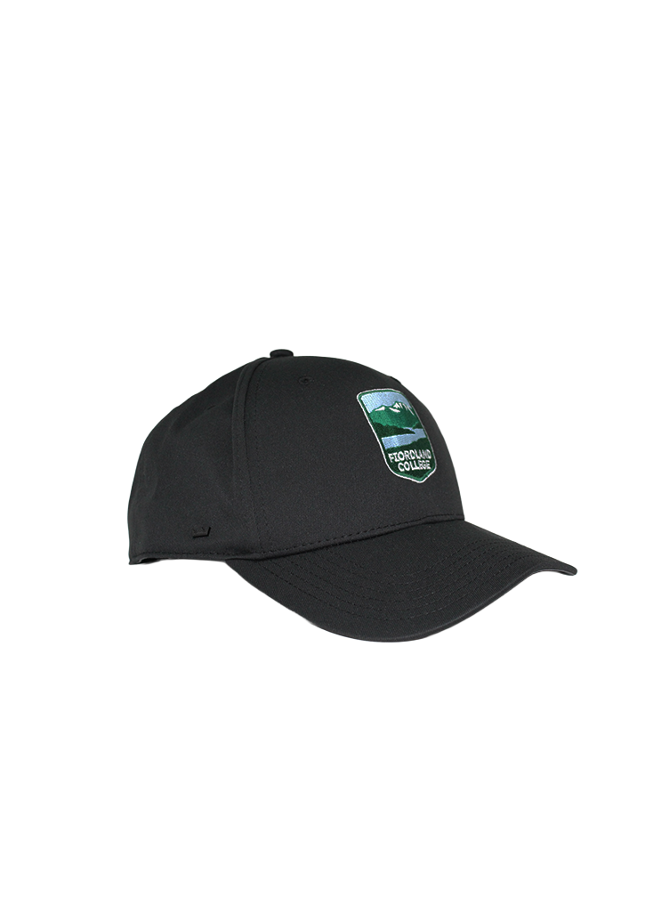 Fiordland College 5 Panel Cap Black