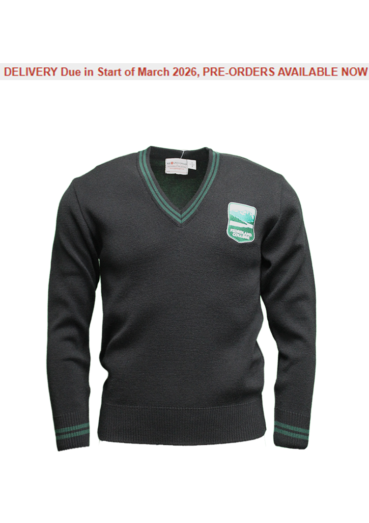 Fiordland College Jersey Black/Forest